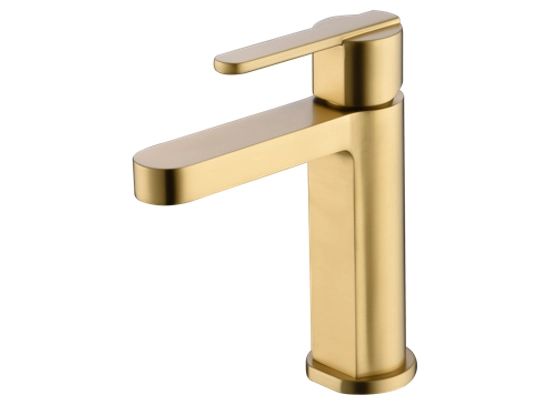 Sublimez votre salle de bain avec ce mitigeur or brossé au design contemporain. Son corps en laiton et sa finition soignée en font un élément incontournable. - GARANTIE 5 ANS - LIVRAISON OFFERTE en 5 à 6 Jours